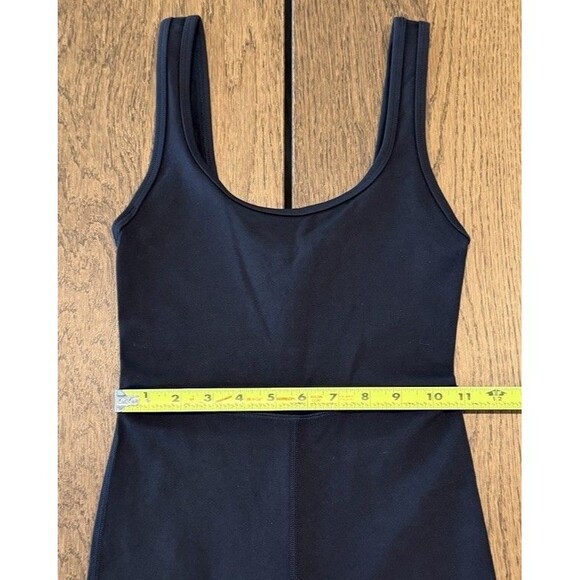 Aritzia Wilfred Free Agrio Jumpsuit Women’s Sz XXS Black Flare Leg Scoop Neck - Picture 4 of 7
